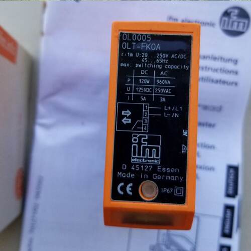 议价OL0005 OL0004 漫反射感测器OLT-FKOA德国易福门ifm正品询价