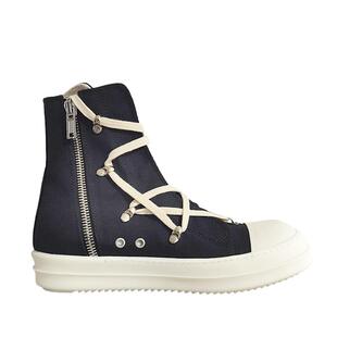 KOAN家高帮帆布五芒星RO绑带鞋 TPU奶香厚底 男女情侣款