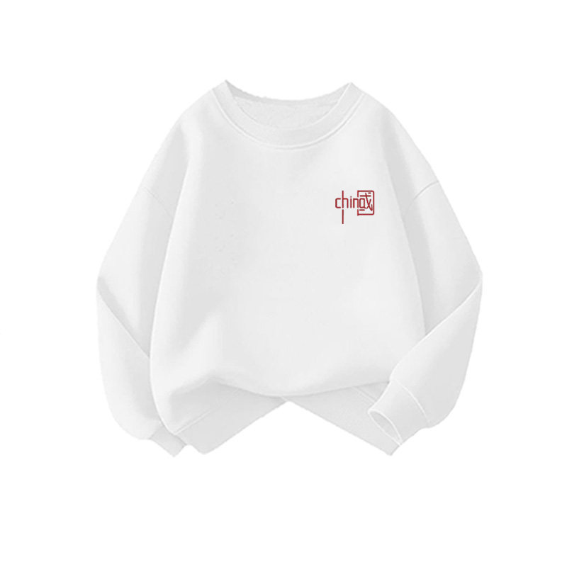 NASA亲子装一家三口连卫衣班服活动服早秋红色童装连帽情侣上衣冬