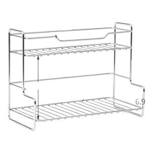 厨房两层置物架台面桌面调料架二层铁艺收纳架小号窗台迷你沥水架