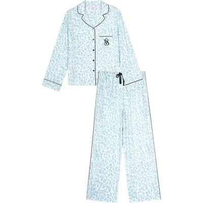 维密天丝绵柔印花长袖睡衣套装