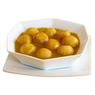 香港仔四海咖喱鱼蛋1.6kg装 128粒鱼丸配2包酱四海鱼蛋黄金炸鱼丸