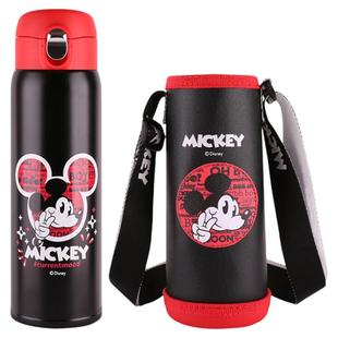 迪士尼儿童保温杯吸管口直饮口双盖随手杯便携大容量高颜值保温杯
