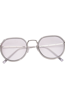 显脸小防蓝光多边形韩版眼镜