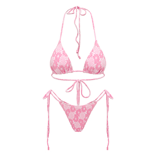 Yukari swim女士分体泳衣 三角提花性感比基尼无钢圈聚拢bikini夏