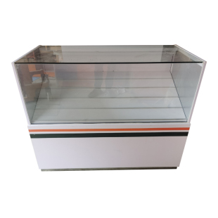 烟柜新款实木广西丹八桂钢化玻璃大平面白色烟酒便利店超市展示柜