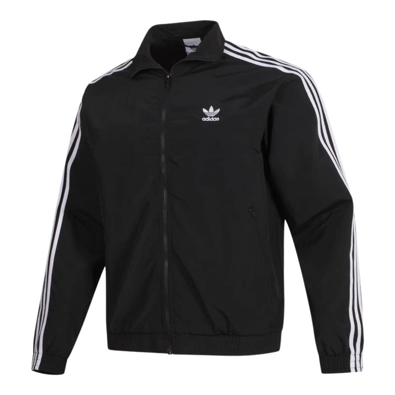 Adidas/阿迪达斯外套运动百搭休闲时尚梭织立领外套男款春秋情侣