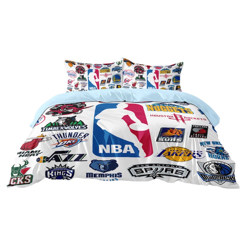 NBA湖人纯棉儿童床品四件套