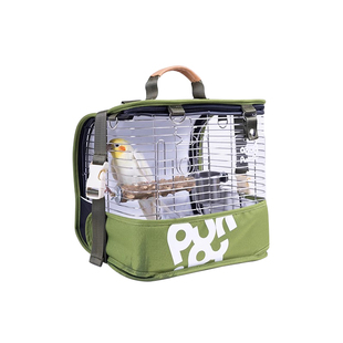 咕噜鸟笼鹦鹉外出笼虎皮牡丹可拆卸外带鸟笼子观赏双肩手提鸟背包