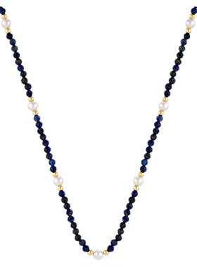 一撇一捺YPYN山岚项链蓝色国潮新中式颈饰复古优雅商场同款