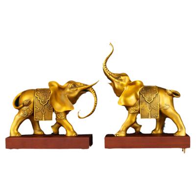 纯铜大象客厅大象摆件铜聚源纯铜