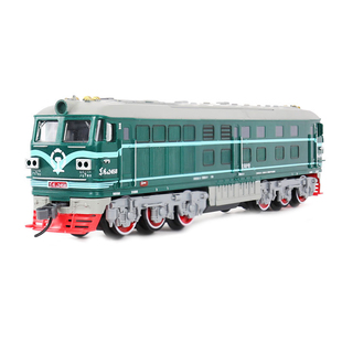 儿童电动绿皮东风4B内燃机火车轨道玩具高铁复兴号小火车套装轨道