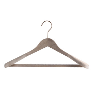 香樟木原木色衣撑子木衣架家用宽肩无痕简约西装木头衣挂成人裤架