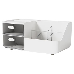 多功能收纳盒抽屉式置物盒工位办公室分格整理神器桌面整洁好帮手办公桌面a4文件办公用品学习用品分格收纳盒