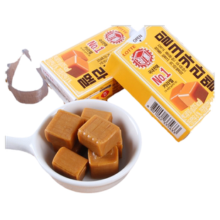 零食专区韩国进口乐天焦糖味牛奶太妃糖软糖糖果儿童奶糖外国原装