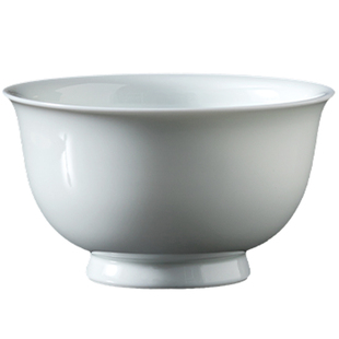 妙莲天香陈鹏程大师手工白瓷餐碗饭碗加厚防烫中式复古高档陶瓷碗