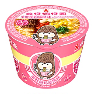 香港公仔面迷你碗仔面16碗整箱装羊肚菌味泡面小杯小碗桶装方便面