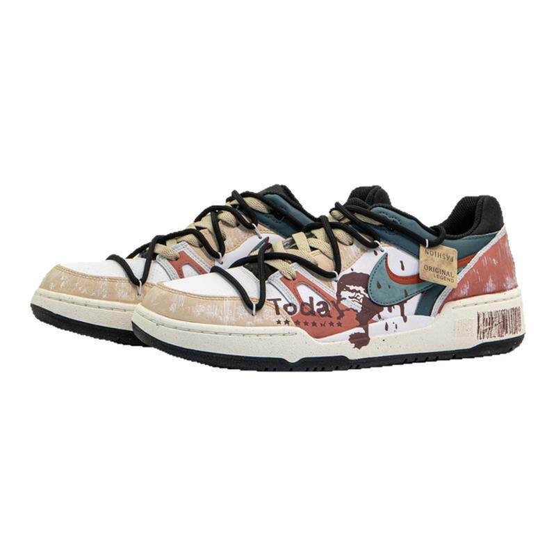 定制球鞋】 Nike Full Force Today 做旧 解构 红黄