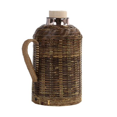 热水壶便携小款内胆保温瓶竹编