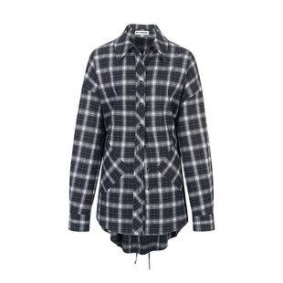 无以幻象 x 陈太太CHENTAITAI 格纹over衬衫
