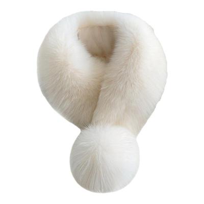 狐狸毛围巾狐狸毛吸扣围巾韩版女