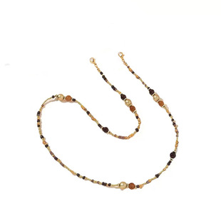 妻子的浪漫旅行胡静同款眼镜链串珠珍珠太阳镜挂脖链弹力百搭复古