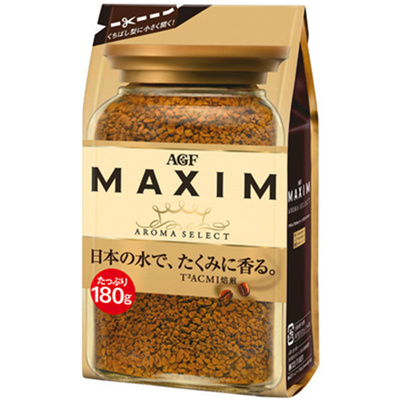 日本maxim高品质速溶无糖黑咖啡