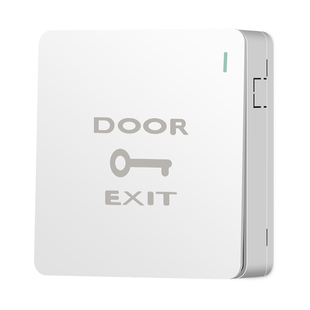 明装超薄门禁开关86型自动回弹开关出门按钮复位开关带底盒一体