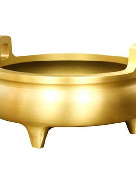 供佛黄铜香炉供奉祖先三足宣德炉