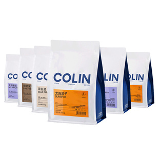 柯林丨意式拼配咖啡豆大满贯6袋装 浓缩拿铁咖啡粉250g*6袋