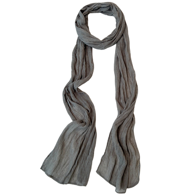 春秋夏季褶皱韩版女长条围巾丝巾