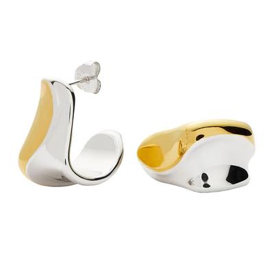 Missoma浮光系列金银拼色穹顶耳环小众设计轻奢高级感美拉德耳饰