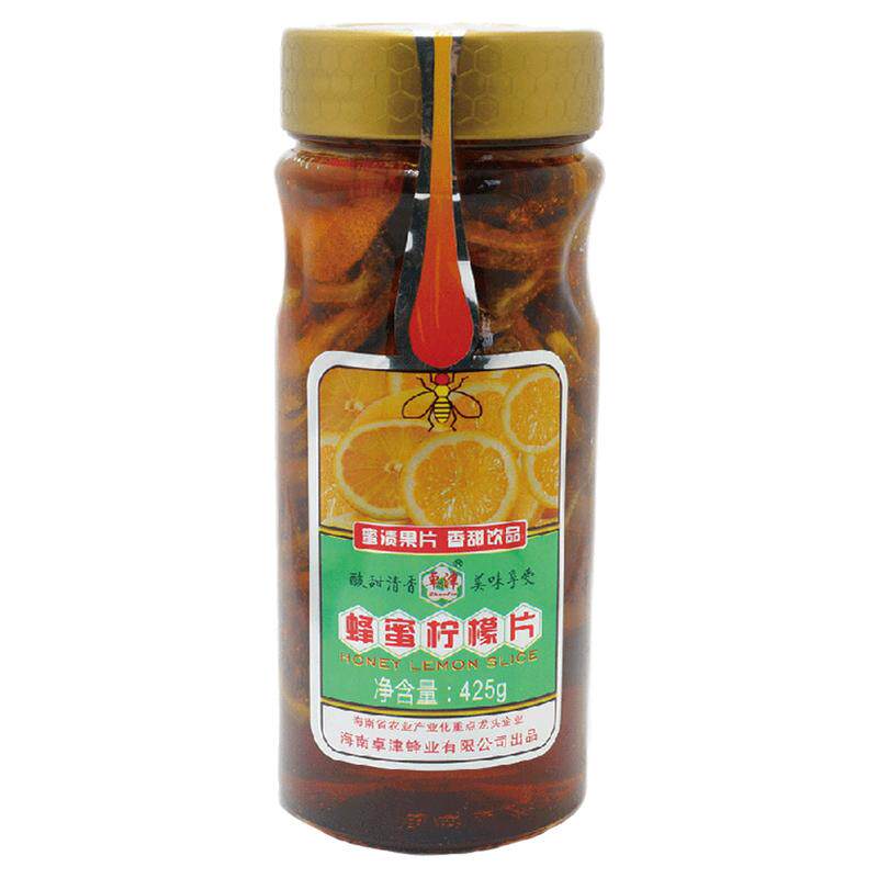 蜂蜜卓津蜂蜜柠檬片425g柠檬遇见蜂蜜新酸甜饮品酸甜可口柠蜜干片