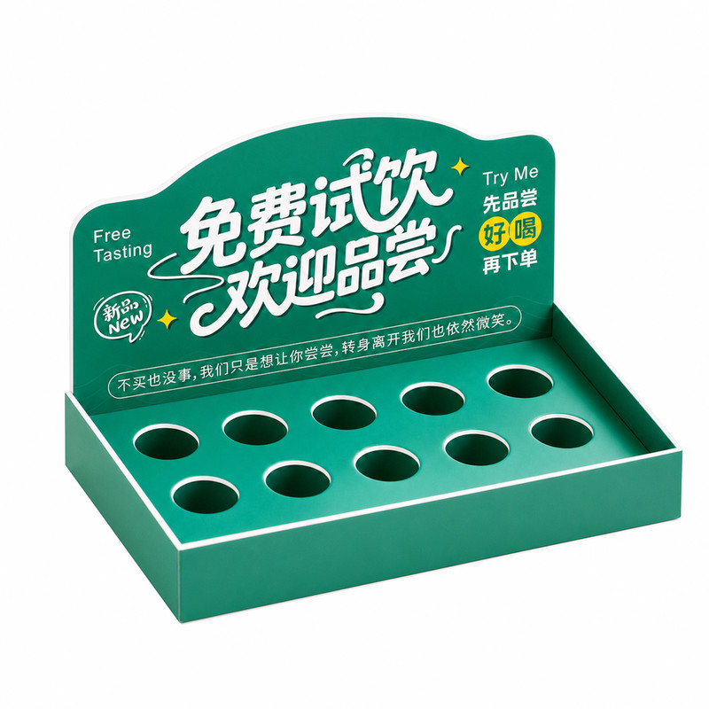 店铺免费试饮吃喝雪弗板展示牌
