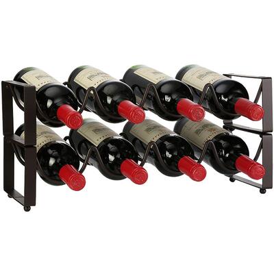 家用铁艺酒瓶架叠加酒瓶架