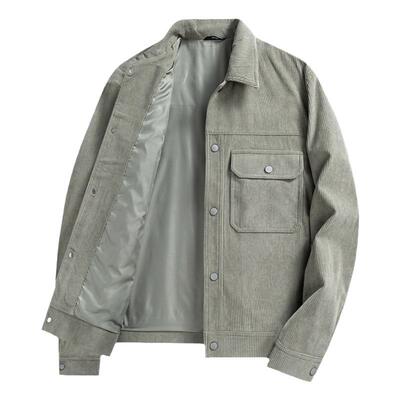 圣得西男士新款翻领夹克上衣