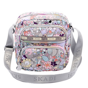 帆布包女斜挎包2025新款单肩包多层大容量布包妈妈包小包包女包