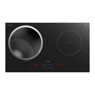 美的凹面电磁炉嵌入式猛火电磁双灶家用3500W大功率不挑锅电陶炉