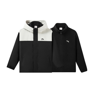 安踏儿童小软壳两件套四防加绒外套2025秋冬新款男童户外运动上衣