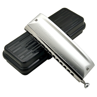 孔声天琴座半音阶口琴12孔16孔LYRA金属琴格新手成人初学入门练习