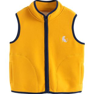 euv 儿童摇粒绒马甲男女童春秋冬马夹中小童外穿坎肩小孩保暖背心