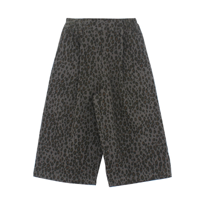 utouto秋季豹纹直筒裤