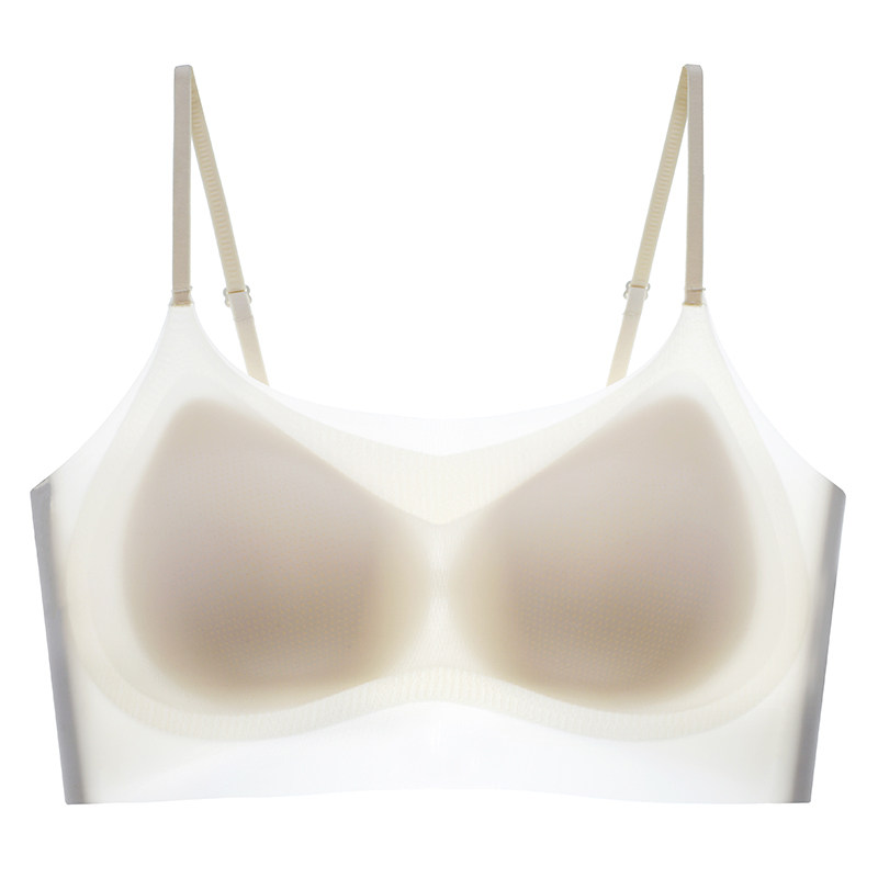 马克华菲2026夏薄款3D凉感无尺码文胸女内衣无痕水滴型拼接无钢圈