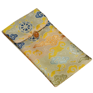 悟追布艺高档织锦手机套防震收纳布袋子防摔保护套充电宝布包便携