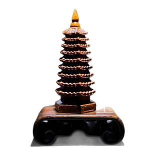 龙虎山天师府直发天然雷击枣木九公分小文昌塔学习办公提升摆件