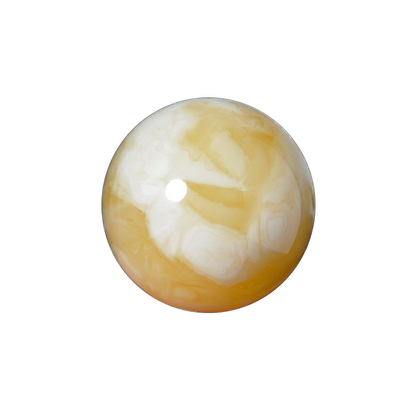 福品缘天然白花蜜蜡圆珠单珠