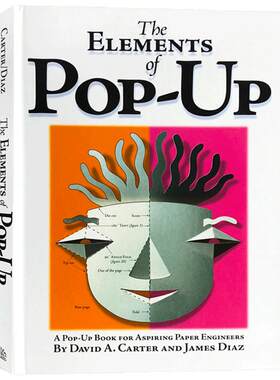 进口英文原版绘本The Elements of Pop-Up立体书制作指南儿童科普百科全书 小学生课外英语读物看图识字图书8-12岁