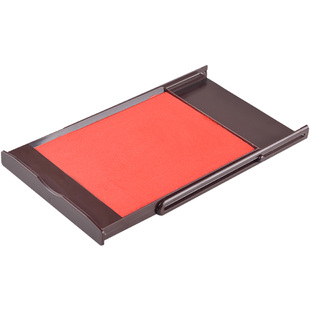 立早硬质印章面印台金属铜木玉石橡胶牛角翻转盖印鉴书法画印泥盒