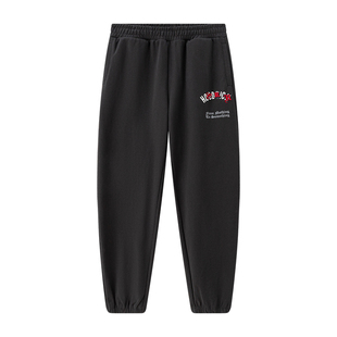 HOODRICH哥特字母彩色刺绣束脚卫裤潮牌秋季运动印花百搭休闲裤