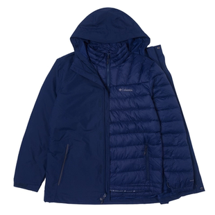 哥伦比亚冲锋衣男25秋冬户外700蓬羽绒内胆防水保暖三合一XE5418